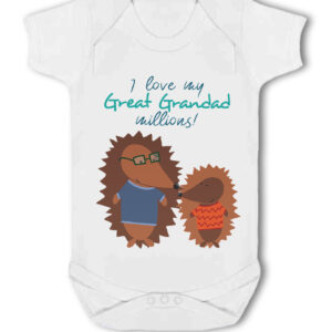 I love my Great Grandad Millions!- Baby Vest