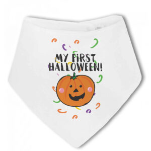 My First Halloween! Pumpkin - Baby Bandana Bib