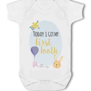 Today I got my First Tooth Milestone - Baby Vest