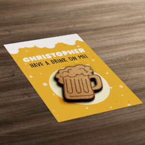 Personalised Pint Beer Token - A6 Token Card