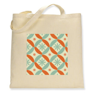 Vintage Kitchen Curtain Pattern - Canvas Tote Bag