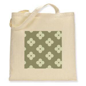 Vintage Flower Pattern - Canvas Tote Bag