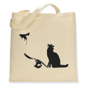 Banksy Flying Mouse - Canvas Tote Bag