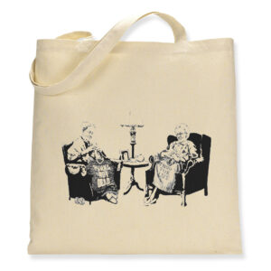 Banksy Punks Not Dead Thug 4 Life Knitting Nanas - Canvas Tote Bag