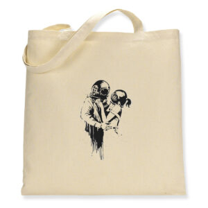 Banksy Scuba Couple - Canvas Tote Bag