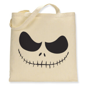Skeleton Face Jack 'o Lantern - Canvas Tote Bag