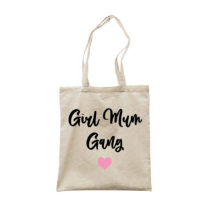 Girl Mum Gang - New Mum Baby Shower Gender Canvas Tote Bag