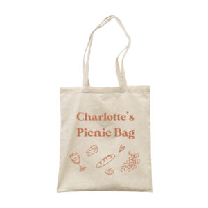 Personalised Picnic Bag - Food & Drink Carrier Canvas Tote Bag
