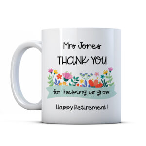 Personalised Thank You Teacher - Happy Retirement Mug Gift