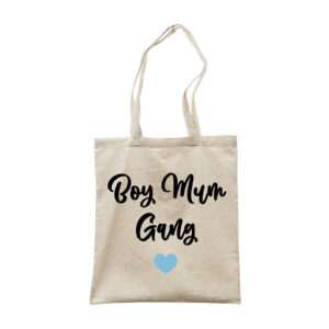 Boy Mum Gang - New Mum Baby Shower Gender Canvas Tote Bag