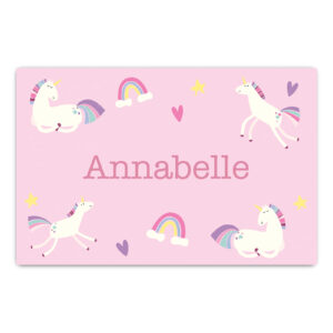 Personalised Children's Room Sign - Girl's Unicorn Metal Wall Decoration