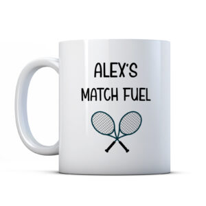 Personalised Tennis Player Gift - Match Fuel Sport Fan Mug