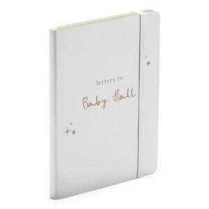 Personalised Letters To Baby Notebook - White Journal Baby Shower Gift
