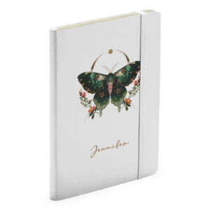 Personalised Name Notebook - Moth To Do List Gift