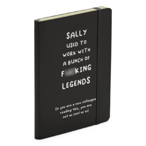 Personalised Funny New Job Notebook - Coworker Farewell, Rude Leaving Gift for Colleague