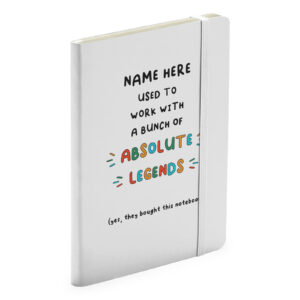 Personalised I Used To Work With Absolute Legends, New Job Notebook - Coworker Farewell, Leaving Gift for Colleague