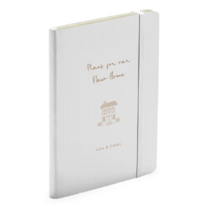 Plans For Your New Home, White Notebook - Housewarming, New Home Gift