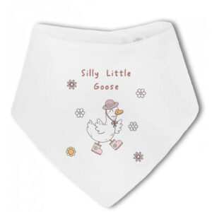Silly Little Goose - Girl's Baby Bandana Bib