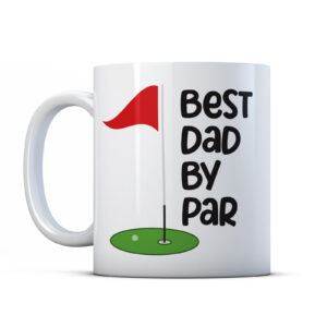 best dad by par golf mug for dad