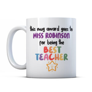 mug award for best teacher personalised mug