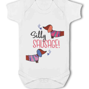 Silly Sausage! Dachshund - Baby Vest